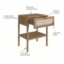 Ver imagem 7 de Cabeceira Cama Solteiro 90cm e Mesa de Cabeceira com Gaveta Cor:hanover