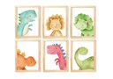 Ver imagem 1 de Kit Quadro Dinossauro Infantil Decorativo Quarto Criança Enxoval Bebê