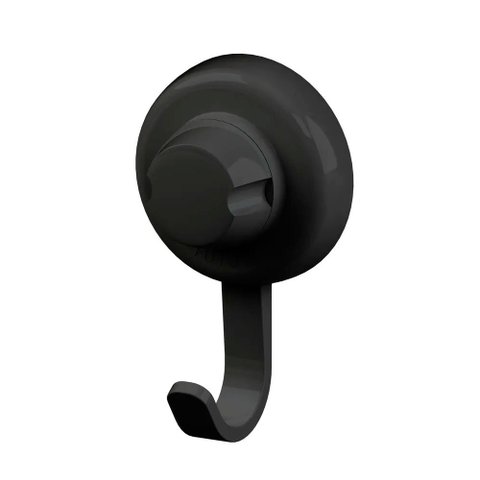 Cabide Gancho Multiuso com Ventosa Preto Praticità Bella Future