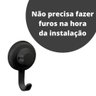 Cabide Gancho Multiuso com Ventosa Preto Praticità Bella Future - 3