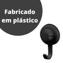 Ver imagem 2 de Cabide Gancho Multiuso com Ventosa Preto Praticità Bella Future
