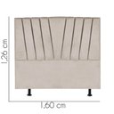 Ver imagem 3 de Cabeceira Estofada Bélgica 160cm Queen Size Para Cama Box Quarto Suede Bege - Gat Magazine