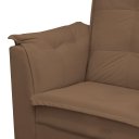 Ver imagem 6 de Poltrona Amamentação Lara com Puff para Quarto de Bebê Confortável Suede Marrom