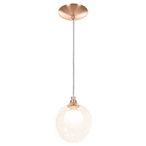 Lustre Pendente New Cobre Harmony Bolinha Ambar
