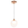 Lustre Pendente New Cobre Harmony Bolinha Ambar - 1