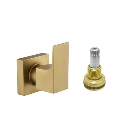 Acabamento para Registro Banheiro Chuveiro Alavanca Quadrado Dourado Fosco Padrão Fabrimar Metal 1/2