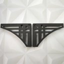Ver imagem 6 de Mão Francesa Ornamentada Preta 20cm Abstrata Linhas Retas em Aço Zarg