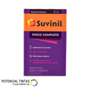 Latex Suvinil Fosco Completo Branco 18l