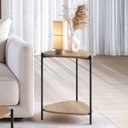 Ver imagem 6 de Mesa Lateral Organica Pe Metal Preto Hanover 28016 Artesano