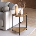 Ver imagem 2 de Mesa Lateral Organica Pe Metal Preto Hanover 28016 Artesano