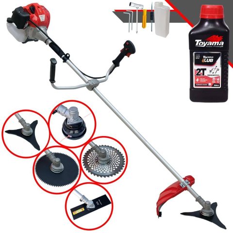 Roçadeira Anmax Cg430p À Gasolina 43cc 2hp 9.000rpm Multifuncional 5 em 1 + Óleo Toyama 2t