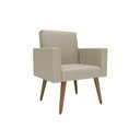 Ver imagem 5 de Kit Sófa 2 Lugares e 2 Poltronas para Sala de Estar Recepção Bege