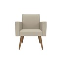 Ver imagem 4 de Kit Sófa 2 Lugares e 2 Poltronas para Sala de Estar Recepção Bege