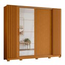 Ver imagem 1 de Guarda Roupa Casal Jacarandá 4 Portas Flex Cinamomo com 4 Espelhos - Móveis Albatroz