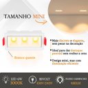 Ver imagem 2 de 9 Spot Micro Triplo Downlight Led 3000k Embutir Quarto Bet90