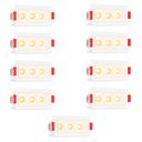 Ver imagem 1 de 9 Spot Micro Triplo Downlight Led 3000k Embutir Quarto Bet90