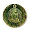 Incensário Cascata Prato Buda verde 12 cm em resina - traz proteção, harmonia e paz - 2
