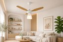Ver imagem 5 de Ventilador Teto Venti-Delta Eco Ventus Inverter 55W Controle Remoto Bivolt Branco Freijó