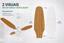Ver imagem 7 de Ventilador Teto Venti-Delta Eco Ventus Inverter 55W Controle Remoto Bivolt Branco Freijó