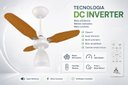Ver imagem 2 de Ventilador Teto Venti-Delta Eco Ventus Inverter 55W Controle Remoto Bivolt Branco Freijó