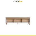 Ver imagem 4 de Rack para Sala de Tv Grande até 60’ 180 Cm Pés Palito Viena Branco Mel Mdp - Clicklar