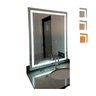 Espelho 50x90 Led 3 Cores Frio Neutro Quente Banheiro Retangular Jateado Hd Touch - 4