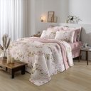 Ver imagem 2 de Jogo De Cama Solteiro 100% algodão 3 Peças Premium Estampado Floral Verdi Sul Brasil