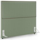 Ver imagem 1 de Cabeceira Box Casal King Com Tachas 195 cm Vicenza L02 Bouclê Oliva - Lyam Decor