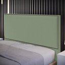 Ver imagem 2 de Cabeceira Box Casal King Com Tachas 195 cm Vicenza L02 Bouclê Oliva - Lyam Decor