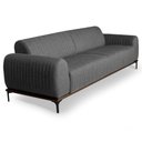 Ver imagem 1 de Sofá 180cm 3 Lugares Pés Preto Molino C-416 Linho Cinza