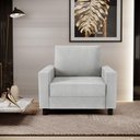 Ver mais imagens de Kit 02 Poltronas Malta Linho Cinza