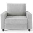 Ver imagem 4 de Kit 02 Poltronas Malta Linho Cinza