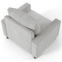 Ver imagem 2 de Kit 02 Poltronas Malta Linho Cinza