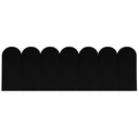 Ver imagem 2 de Cabeceira Nuvem Estofada Casal 7 Placas Suede Macio 45x20cm:preto