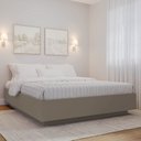 Ver imagem 1 de Cama Queen Araçá CabeCasa MadeiraOriginals Cinza/Fendi