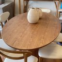 Ver imagem 5 de Mesa Sala de Jantar 140cm Oval Laminada Moderna Premium