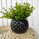 Ver imagem 3 de Vaso Cachepot Preto em Alto Relevo 3d Decoração Casa