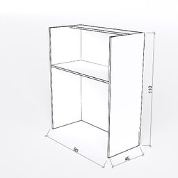 Balcão de Atendimento Loja Caixa para Recepção 90x45 - 3