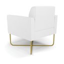 Ver imagem 5 de Poltrona Base X Industrial Dourado Marisa Corino D03 - D’Rossi