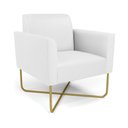 Ver imagem 1 de Poltrona Base X Industrial Dourado Marisa Corino D03 - D’Rossi