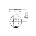 Ver imagem 4 de Torneira para Tanque Docol Primor 673106 de Parede Cromada