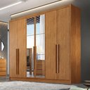 Ver imagem 4 de Guarda Roupa Casal Linea 6 Portas 8 Gavetas com Espelho Cinamomo - Novo Horizonte