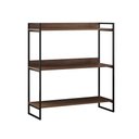 Ver imagem 2 de Buffet Aparador Córdoba 95cm Industrial 3 Prateleiras para Sala Jantar Gourmet - Preto/carvalho