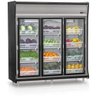 Expositor Vertical Refrigerado Hortifruti Gehf-3p Preto 2,01mt 3 Portas 220v - Gelopar - 1