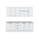 Ver imagem 5 de Cozinha Modulada Completa Americana 10 Peças (4aéreos+3balcões+3complementos ) C5p31 Branco -
