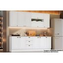 Ver imagem 4 de Cozinha Modulada Completa Americana 10 Peças (4aéreos+3balcões+3complementos ) C5p31 Branco -