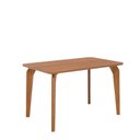 Ver imagem 6 de Sala de Jantar Mesa Papaia 130cm sem Vidro com 4 Cadeiras Juparanã Marrom/Cinamomo/Kaki
