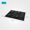 Fogão Cooktop 4 Bocas a Gás Mondial Ctg-01 Preto/inox Bivolt - 5