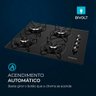 Fogão Cooktop 4 Bocas a Gás Mondial Ctg-01 Preto/inox Bivolt - 3