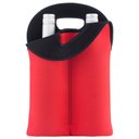 Ver imagem 1 de Bolsa Térmica Porta Garrafa Neoprene Mantém Temperatura 1h Cor:vermelho